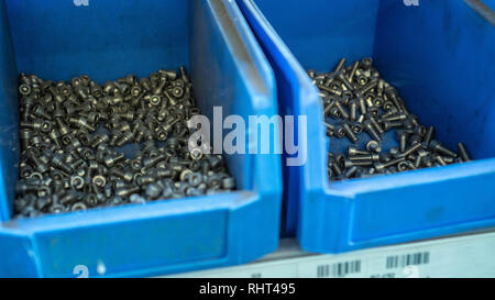 Nuts in the drawer Stock Photo