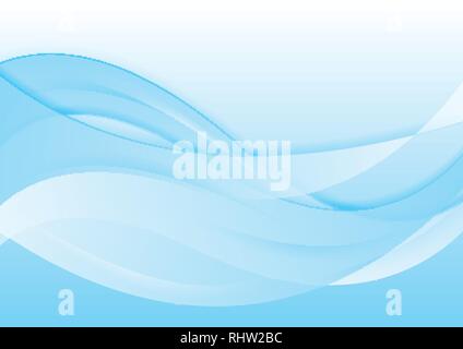 Light blue abstract wavy background. Vector design Stock Vector