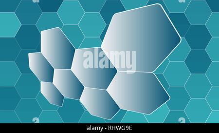 Science technology backgrounds, tech futuristic illustration idea Stock Vector