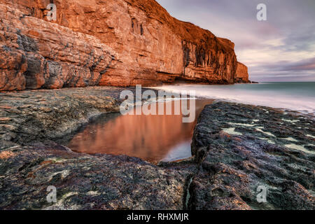 Dancing Ledge, Jurassic Coast, Isle of Purbeck, Dorset, England, United Kingdom Stock Photo