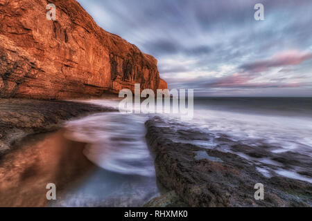 Dancing Ledge, Jurassic Coast, Isle of Purbeck, Dorset, England, United Kingdom Stock Photo