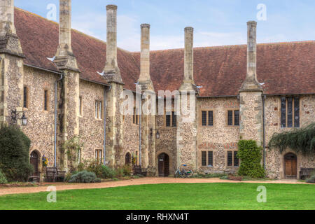 Hospital of St Cross, Winchester, Hampshire, England, United Kingdom Stock Photo