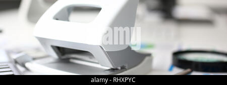 Composition of office worker items on Stock Photo