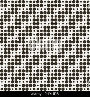 Geometric seamless optical dotted pattern Stock Photo