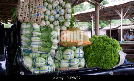 a stack of fresh vegetables ready for consumption Stock Photo