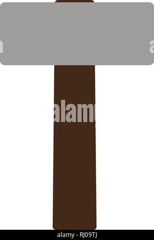 Cartoon sledgehammer tool. Sledgehammer vector stock illustration. Stock Vector