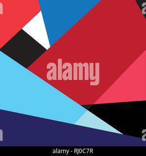 Abstract super multicolored bright background of geometric shapes Stock Vector