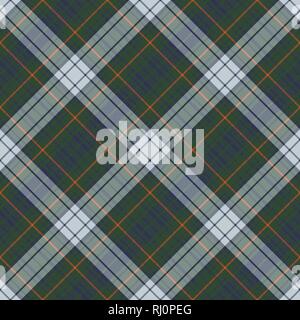 Color check plaid diagonal fabric texture. Vector illustration. Stock Vector