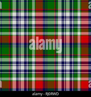 Celtic classic check plaid seamles pattern. Vector illustration. Stock Vector