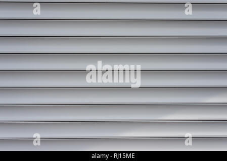 Parallel horizontal metal blinds Stock Photo