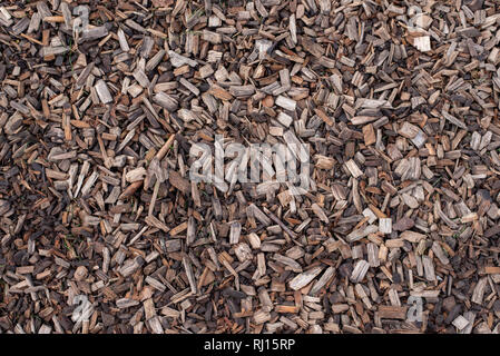 wooden bark chips background texture Stock Photo