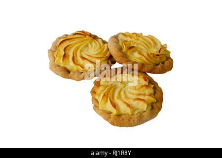 Homemade Russian pie Kurnik with chicken, potatoes and onions close-up on a  slate board on the table. horizontal Stock Photo - Alamy