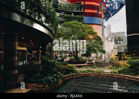 Fukuoka's massive Canal City shopping mall. Stock Photo