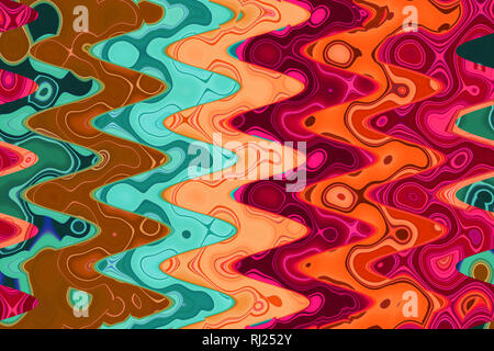 Abstract mulricolored zig zag pattern, pastel colors Stock Photo