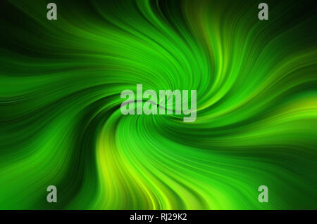 Fresh green toned wisted linear abstract background Stock Photo