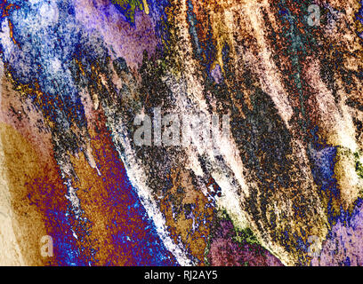 Abstract image: spots and smears of watercolor paint. Stock Photo