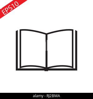 book icon. sign design flat eps 10 Stock Vector