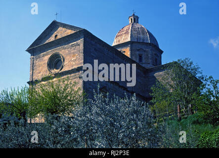 La chiesa di Santa Maria delle Grazie al Calcinaio (Cortona) Stock Photo
