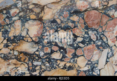 Colorful and old marble slab surface as background Stock Photo