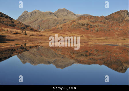 Blea Tarn Reflections Stock Photo