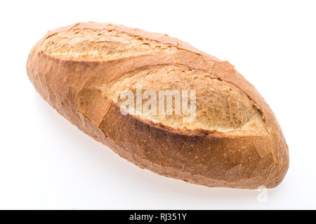 Sourdough loaf bread isolated on white background Stock Photo