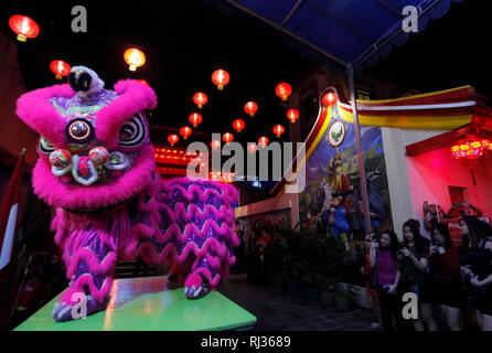 lion dance for chinese new year