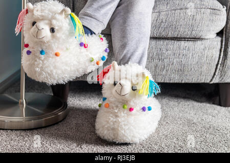 Adult discount llama slippers