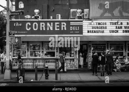 The Corner Deli, in SoHo, Manhattan, New York City Stock Photo