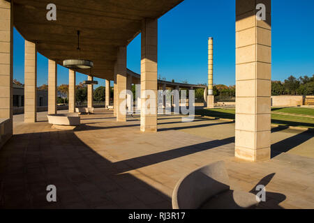 Olympic park in Montjuic in Barcelona Catalonia Spain Stock Photo