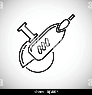 Tool angle grinder line icon on white background for graphic and web design, Modern simple vector sign. Internet concept. Trendy symbol for website design web button or mobile app. Stock Vector