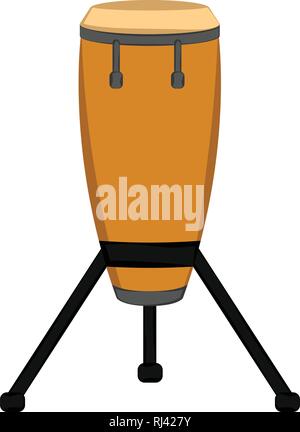 Isolated conga icon Stock Vector