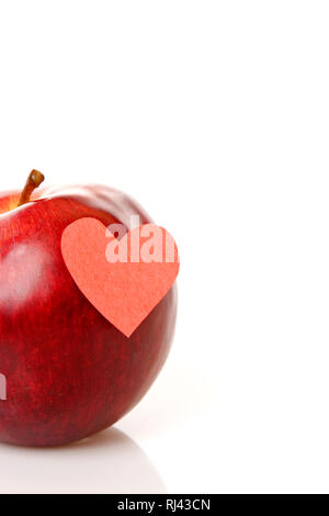 Apfel, Liebe, Herz, Symbol, Stock Photo