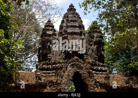 Kambodscha, Provinz Siem Reap, Region Angkor, buddhistische Tempelanlage Prea Khan, Stock Photo