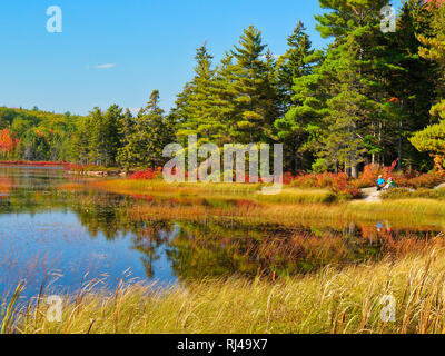 Aunt Betty's Pond, Carriage Road Near Post 11, Acadia National Park ...