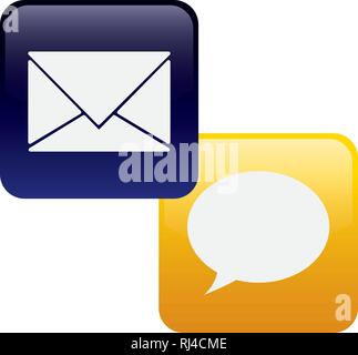 set of applications menu vector illustration design Stock Vector