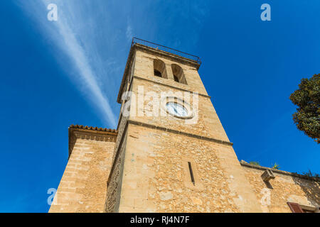 Pfarrkirche Parròquia de Sant Joan Bautista, 16. Jahrhundert, Son Servera, Mallorca, Balearen, Spanien, Europa Stock Photo