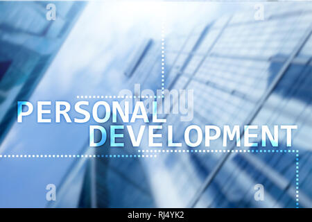 Personal development and growth concept of double exposure background Stock Photo