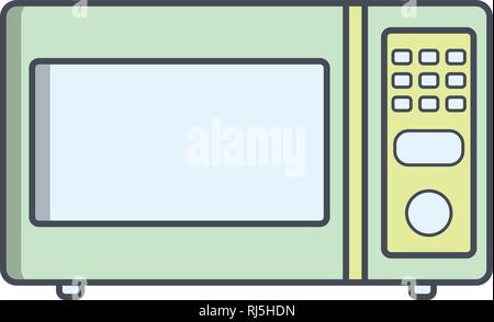 Microwave Oven Vector Icon Sign Icon Vector Illustration For Personal And Commercial Use... Clean Look Trendy Icon... Stock Vector