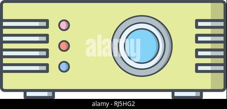 Projector Vector Icon Sign Icon Vector Illustration For Personal And Commercial Use... Clean Look Trendy Icon... Stock Vector
