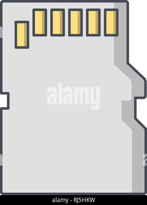Memory Card Vector Icon Sign Icon Vector Illustration For Personal And Commercial Use... Clean Look Trendy Icon... Stock Vector