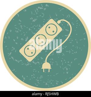 Extention Cable Vector Icon Sign Icon Vector Illustration For Personal And Commercial Use... Clean Look Trendy Icon... Stock Vector