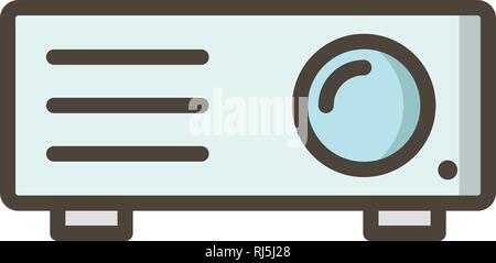 Projector Vector Icon Sign Icon Vector Illustration For Personal And Commercial Use... Clean Look Trendy Icon... Stock Vector
