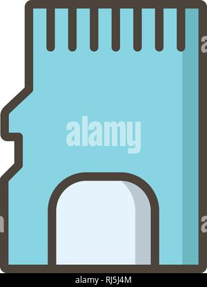 Memory Card Vector Icon Sign Icon Vector Illustration For Personal And Commercial Use... Clean Look Trendy Icon... Stock Vector