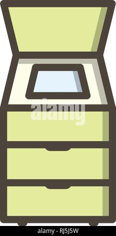 Scanner Vector Icon Sign Icon Vector Illustration For Personal And Commercial Use... Clean Look Trendy Icon... Stock Vector