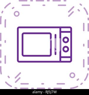 Microwave Oven Vector Icon Sign Icon Vector Illustration For Personal And Commercial Use... Clean Look Trendy Icon... Stock Vector