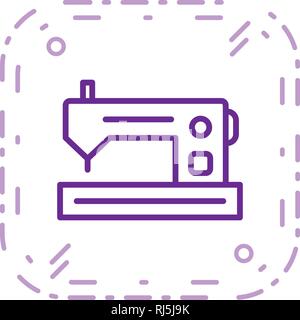 Sewing Machine Vector Icon Sign Icon Vector Illustration For Personal And Commercial Use... Clean Look Trendy Icon... Stock Vector