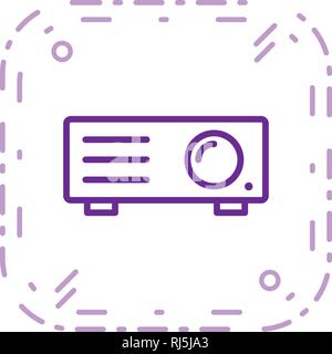Projector Vector Icon Sign Icon Vector Illustration For Personal And Commercial Use... Clean Look Trendy Icon... Stock Vector