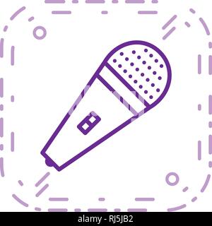 Mic Vector Icon Sign Icon Vector Illustration For Personal And Commercial Use... Clean Look Trendy Icon... Stock Vector