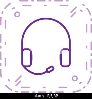 Earsphone Vector Icon Sign Icon Vector Illustration For Personal And Commercial Use... Clean Look Trendy Icon... Stock Vector