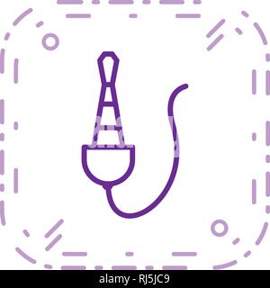 Cable Cord Vector Icon Sign Icon Vector Illustration For Personal And Commercial Use... Clean Look Trendy Icon... Stock Vector